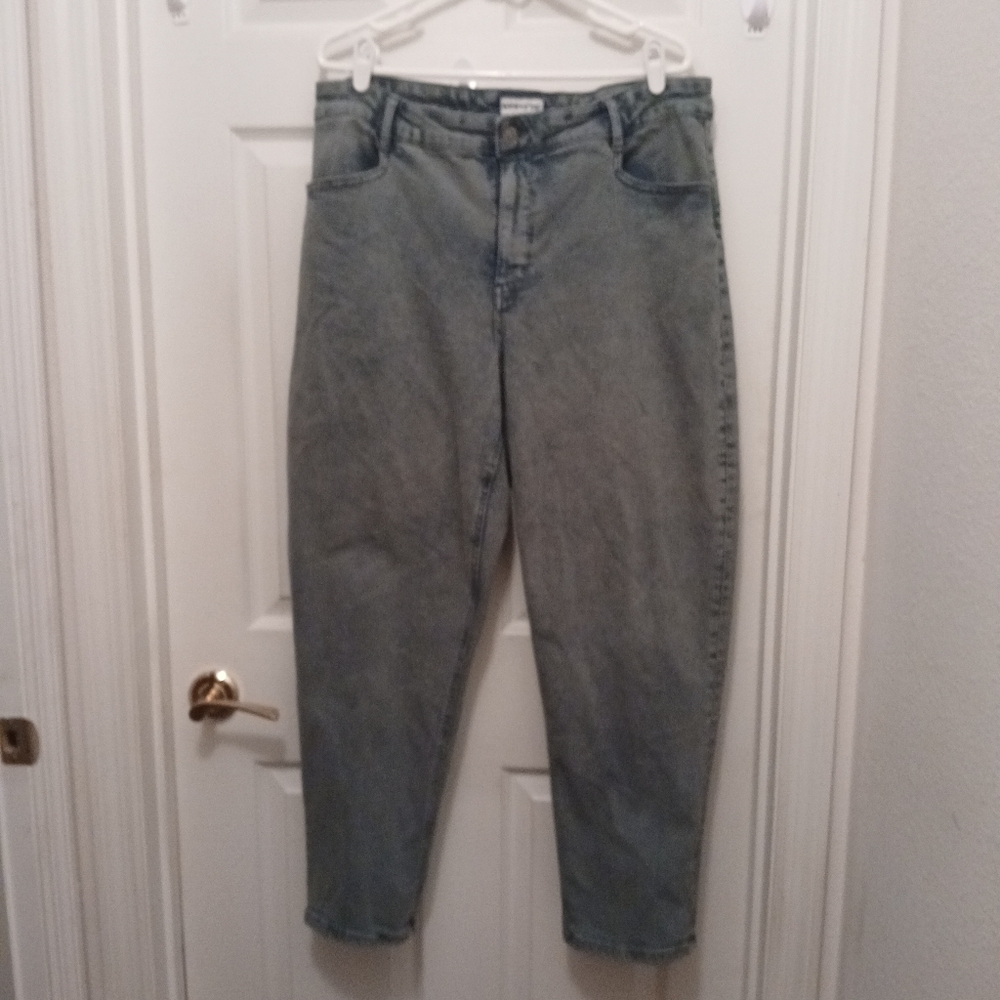 Y2K Ava & Viv Jeans Women's Size 16W Light Wash Barrel Jeans 80s Basic Casual